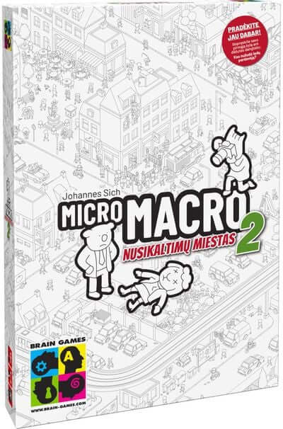 MicroMacro: Nusikaltimų miestas 2 stalo žaidimas